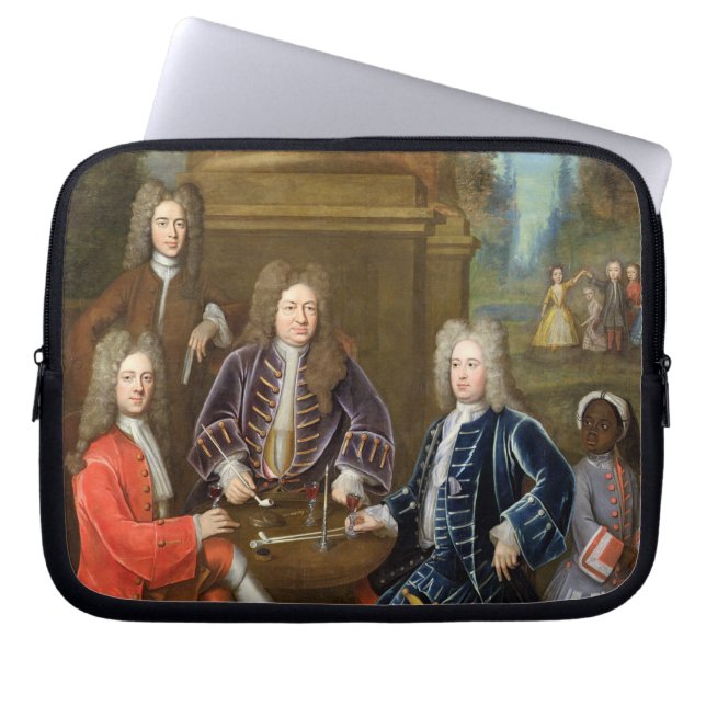 Elihu Yale (1648-1721) understödjahertigen av Laptop Sleeve (Framsidan)