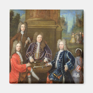 Elihu Yale (1648-1721) understödjahertigen av Magnet