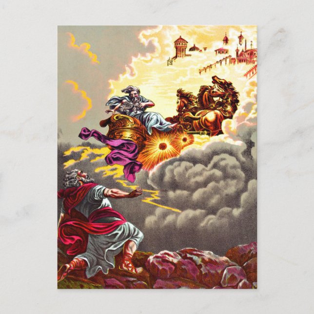 Elijah Ascends to Heaven postcard Vykort (Framsida)