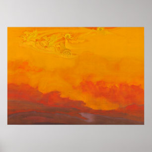 Elijah av Nicholas Roerich Poster