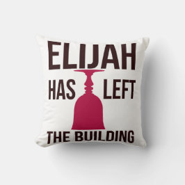Elijah har Lämnat Byggnaden. Passover Seder Kudde