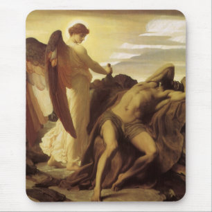 Elijah i vildmarken av Lord Frederic Leighton Musmatta