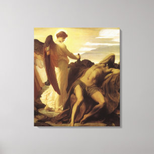 Elijah i Wilderness av Lord Frederic Leighton Canvastryck