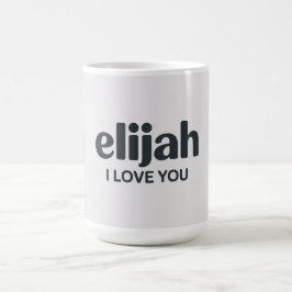 Elijah ILove You Kaffemugg
