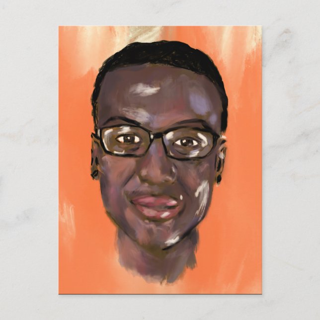 elijah mcclain-målning vykort (Framsida)