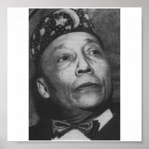 Elijah Muhammad inramad affisch