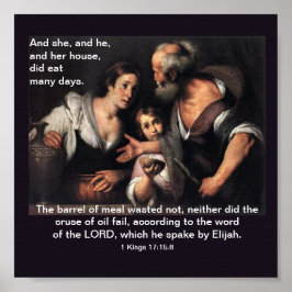 Elijah och Änkan av Zarephath - Poster