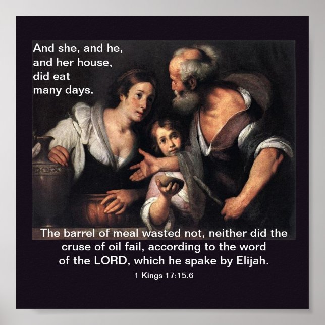 Elijah och Änkan av Zarephath - Poster (Framsidan)