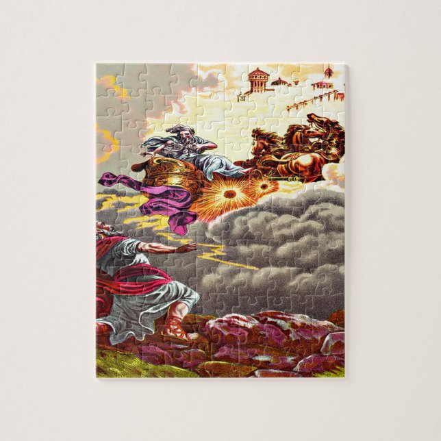 Elijah stiger till pusseldesignen pussel (Vertikal)