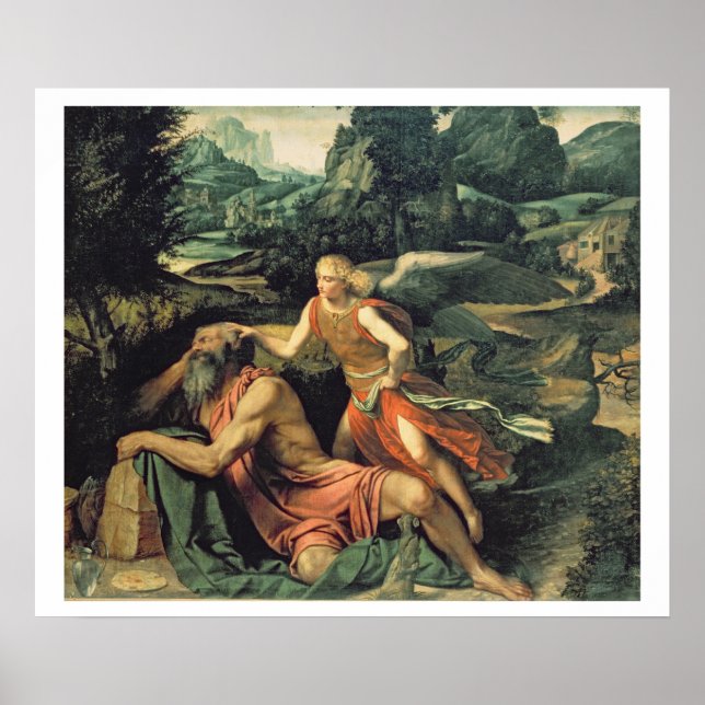 Elijah Visited by an Angel, c.1534 Poster (Framsidan)