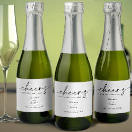 ELILE Mini-mousserande Vin-etikett med minimal skr