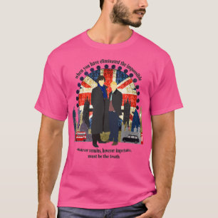 Eliminera den omöjliga svarta texten t shirt