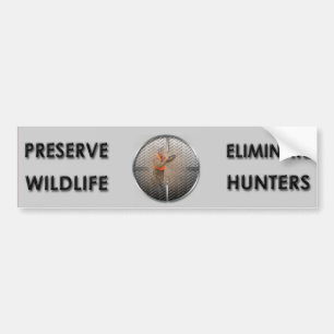Eliminera jägare bildekal
