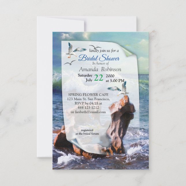 Elinbjudan från Elemental Vatten OSA Kort (Framsida)