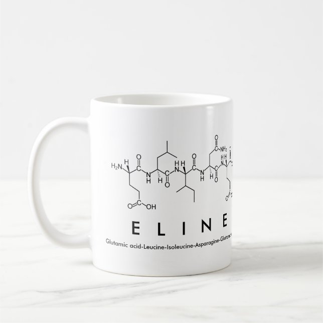 Eline peptide namn mugg (Vänster)