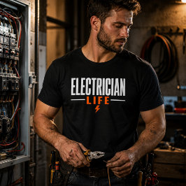 Elinstallatör Liv T-Shirt Stolt Elarbetare