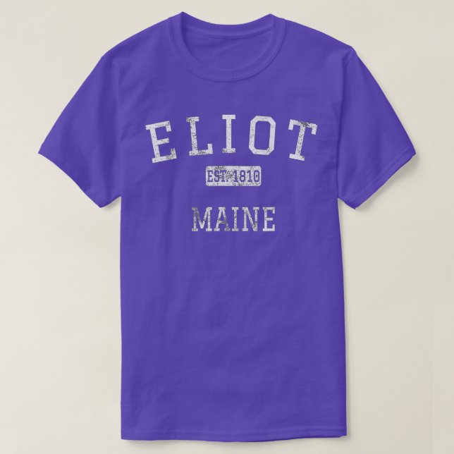 Eliot Maine ME Vintage T Shirt (Design framsida)