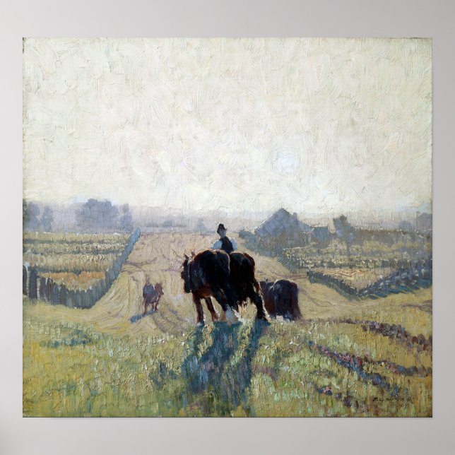 Elioth Gruner Frosty Sunrise Poster (Framsidan)