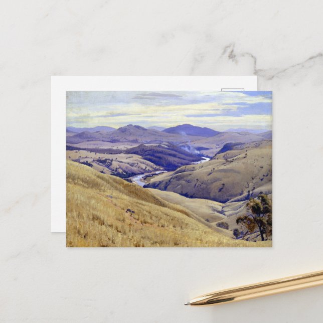 Elioth Gruner Weetangera, Canberra Vykort (Fram/Back In Situ)