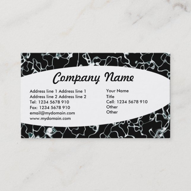 Eliptical - Abstrakt 013 Visitkort (Framsida)