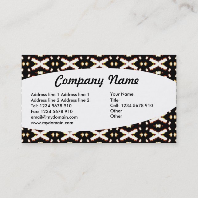 Eliptical - Abstrakt 016 Visitkort (Framsida)