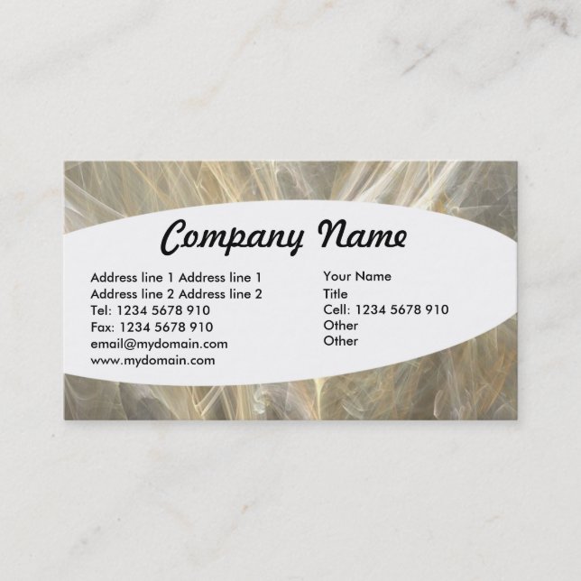 Eliptical - Fractal Visitkort (Framsida)