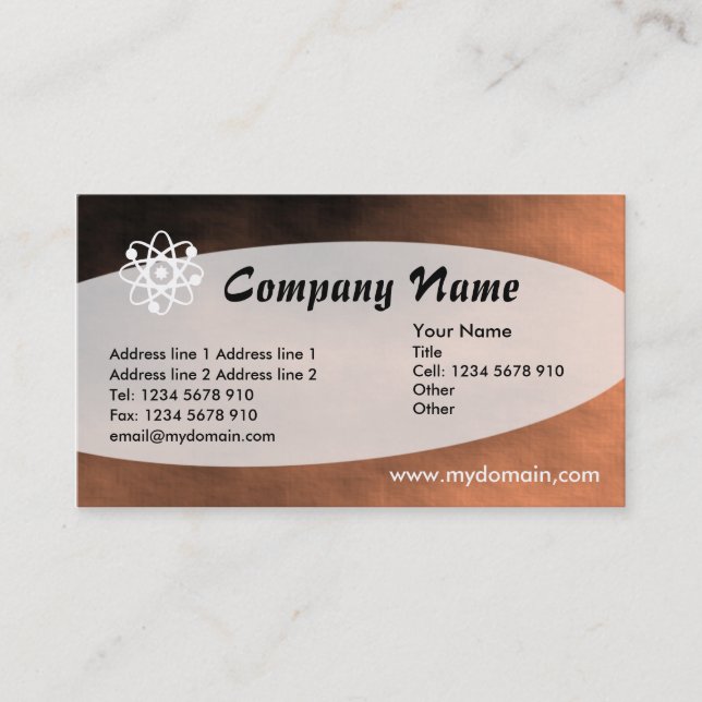 Eliptical - Martian Sandstorm Visitkort (Framsida)