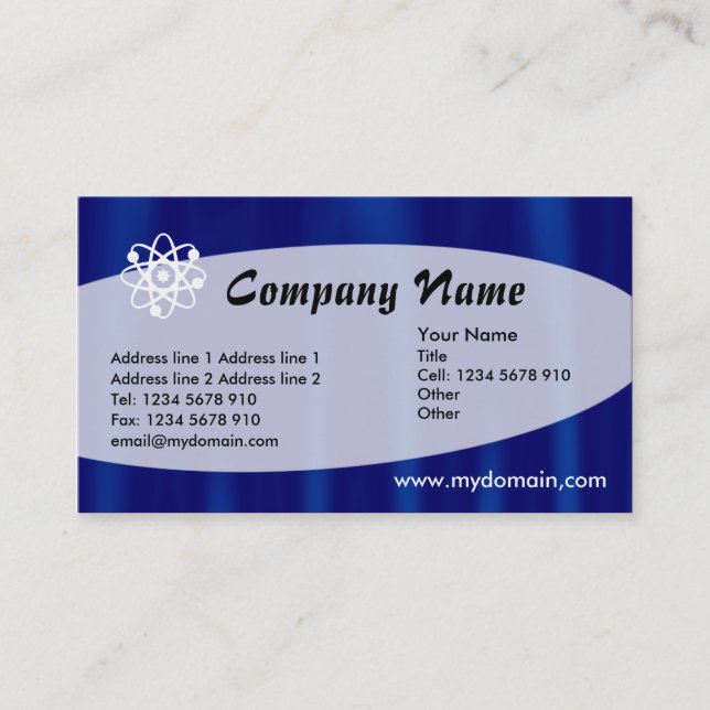 Eliptical - Midnight Velvet Visitkort (Framsida)