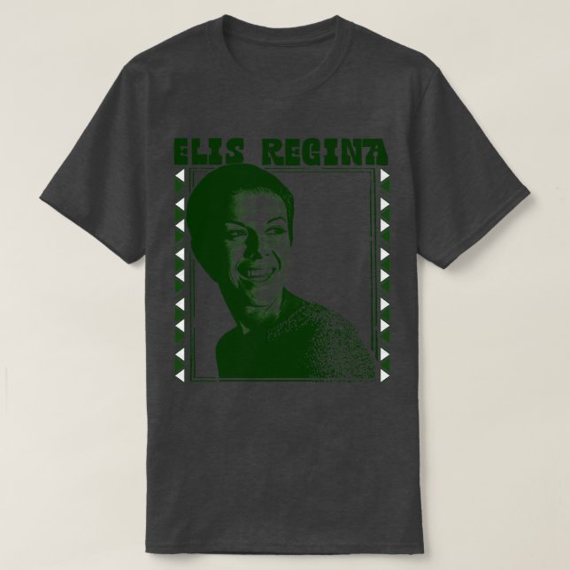 Elis Regina Retro Stil Fläkt Art Design T Shirt (Design framsida)