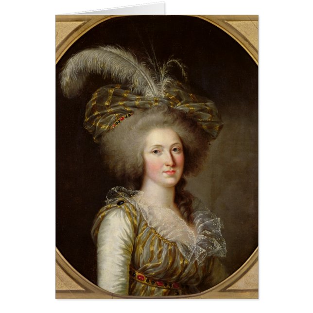 Elisabet av frankriken hälsningskort (Framsidan)