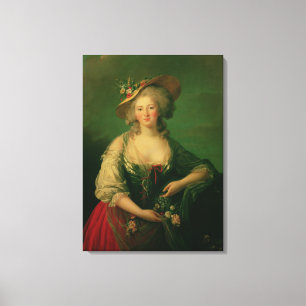 Elisabet av frankriken kallade Madam Elizabeth Canvastryck