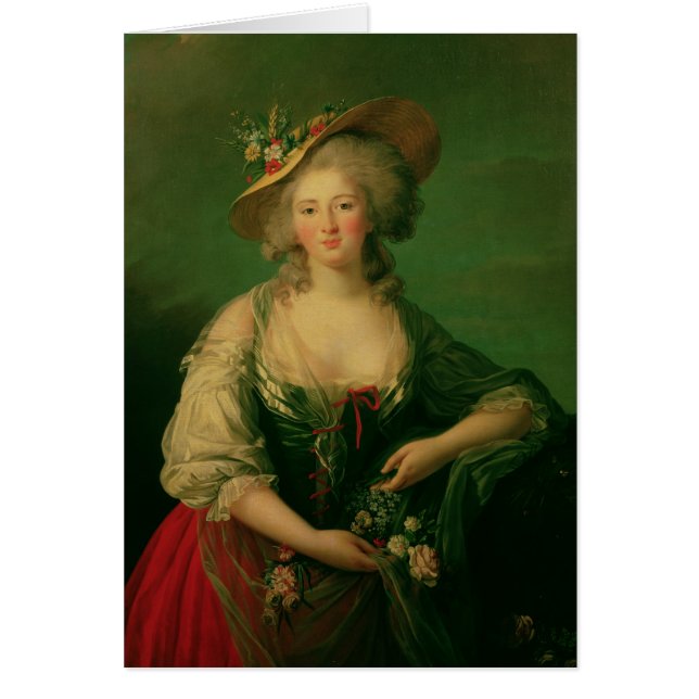 Elisabet av frankriken kallade Madam Elizabeth Hälsningskort (Framsidan)