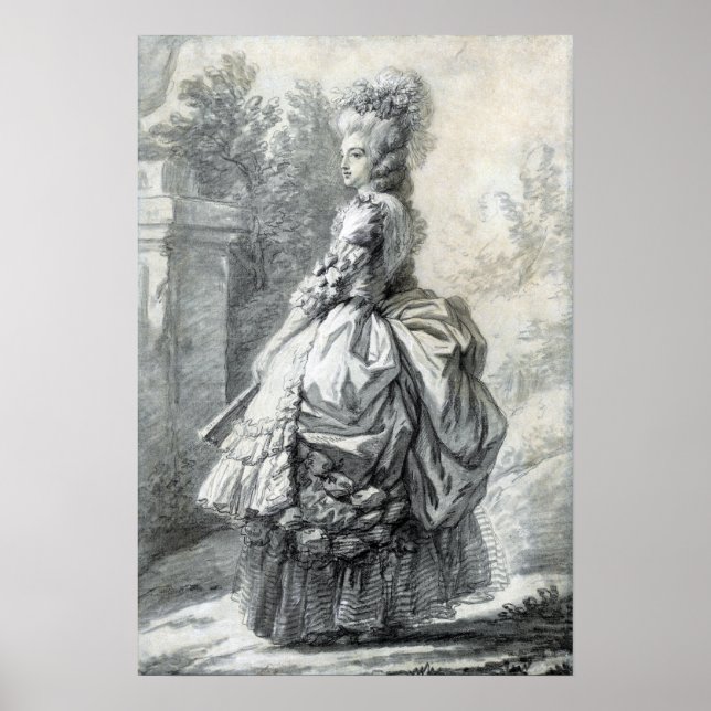 Elisabeth Louise Vigée Le Brun Marie Antoinette Poster (Framsidan)