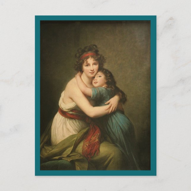 Elisabeth och Hennes dotter Vykort (Framsida)