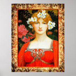 Elisabeth Sonrel målar en Maiden. Poster