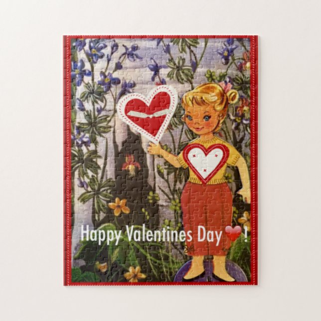 Elisabeth Valentine Paperdoll Puzzle Pussel (Vertikal)