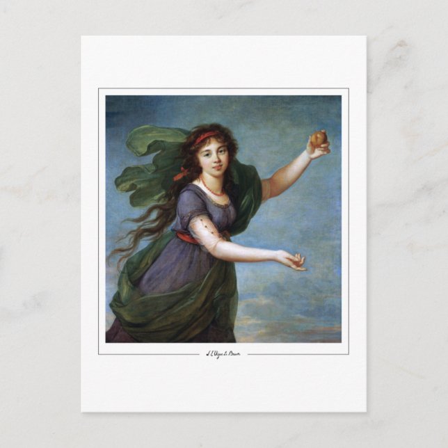 Élisabeth Vigée Le Brun #101 - Fine Art Postcard Vykort (Framsida)