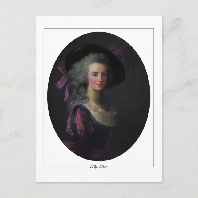 Élisabeth Vigée Le Brun #135 - Finkonstkort Vykort (Framsida)