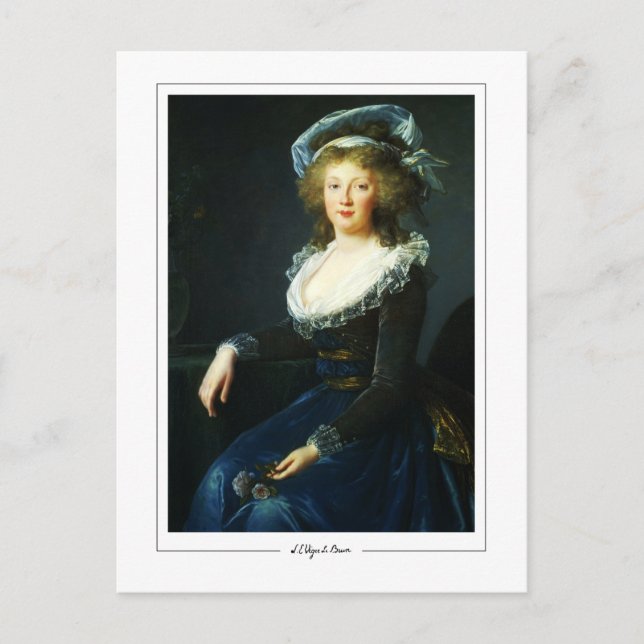Élisabeth Vigée Le Brun #147 - Fine Art Postcard Vykort (Framsida)