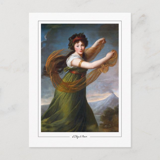 Élisabeth Vigée Le Brun #180 - Finkonstkort Vykort (Framsida)
