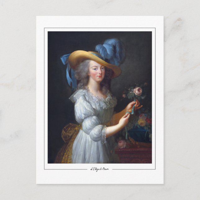 Élisabeth Vigée Le Brun #189 - Finkonstkort Vykort (Framsida)