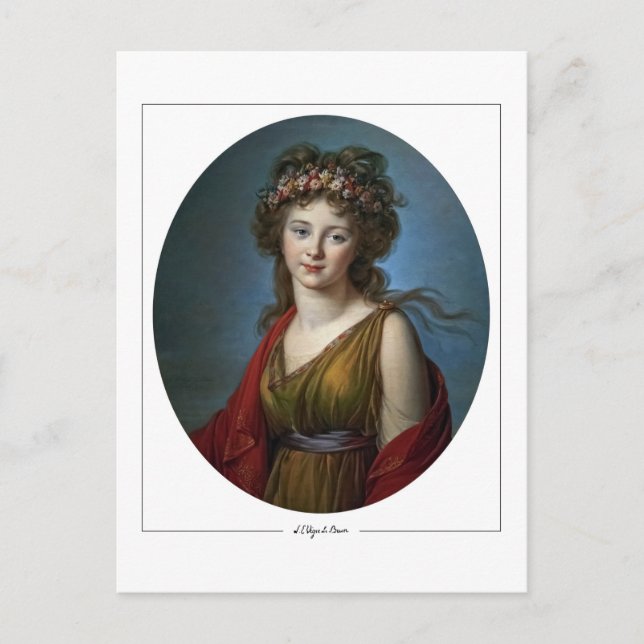 Élisabeth Vigée Le Brun #198 - Fine Art Postcard Vykort (Framsida)