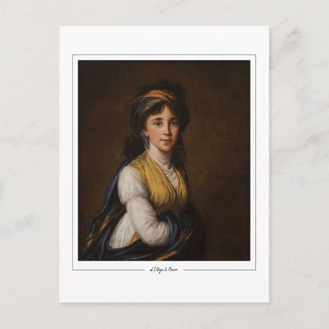 Élisabeth Vigée Le Brun #1 - Finkonstkort Vykort (Framsida)