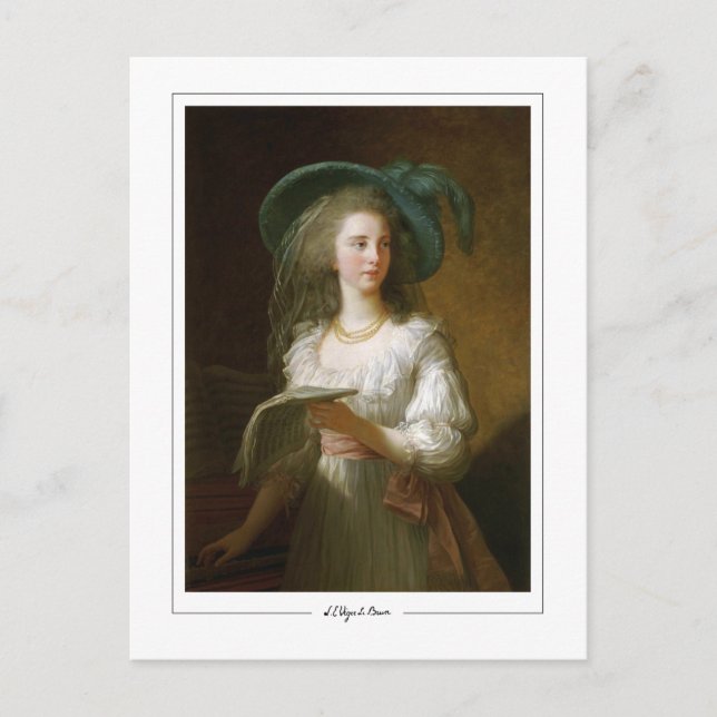 Élisabeth Vigée Le Brun #203 - Finkonstkort Vykort (Framsida)
