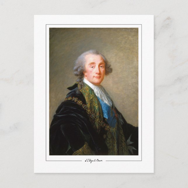 Élisabeth Vigée Le Brun #204 - Fine Art Postcard Vykort (Framsida)