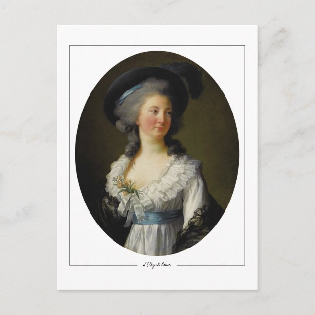 Élisabeth Vigée Le Brun #214 - Finkonstkort Vykort (Framsida)