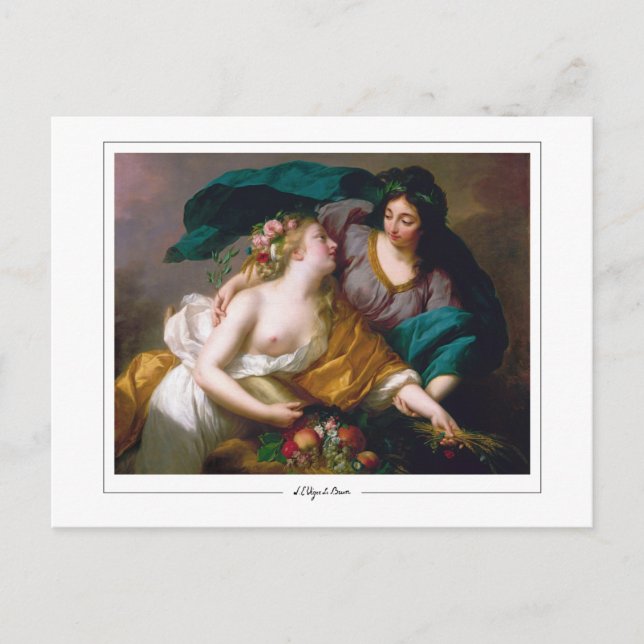 Élisabeth Vigée Le Brun #223 - Fine Art Postcard Vykort (Framsida)