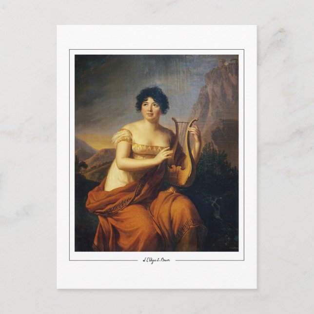 Élisabeth Vigée Le Brun #238 - Finkonst Postkort Vykort (Framsida)