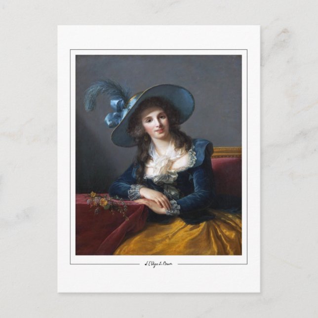 Élisabeth Vigée Le Brun #241 - Finkonstkort Vykort (Framsida)