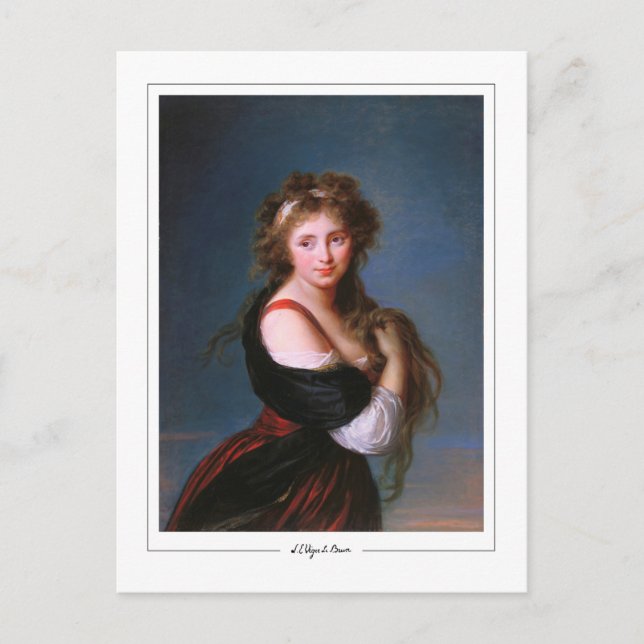 Élisabeth Vigée Le Brun #244 - Finkonstkort Vykort (Framsida)